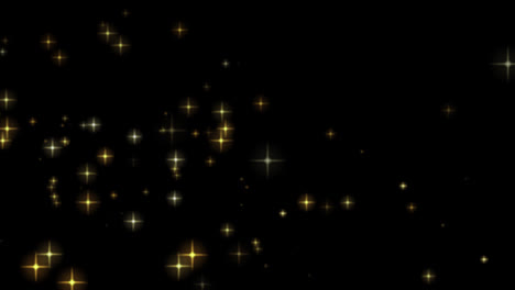 Estrellas-Brillantes-Brillan-Video-De-Animación-En-Bucle-Mágico-De-Partículas-De-Polvo-Con-Canal-Alfa